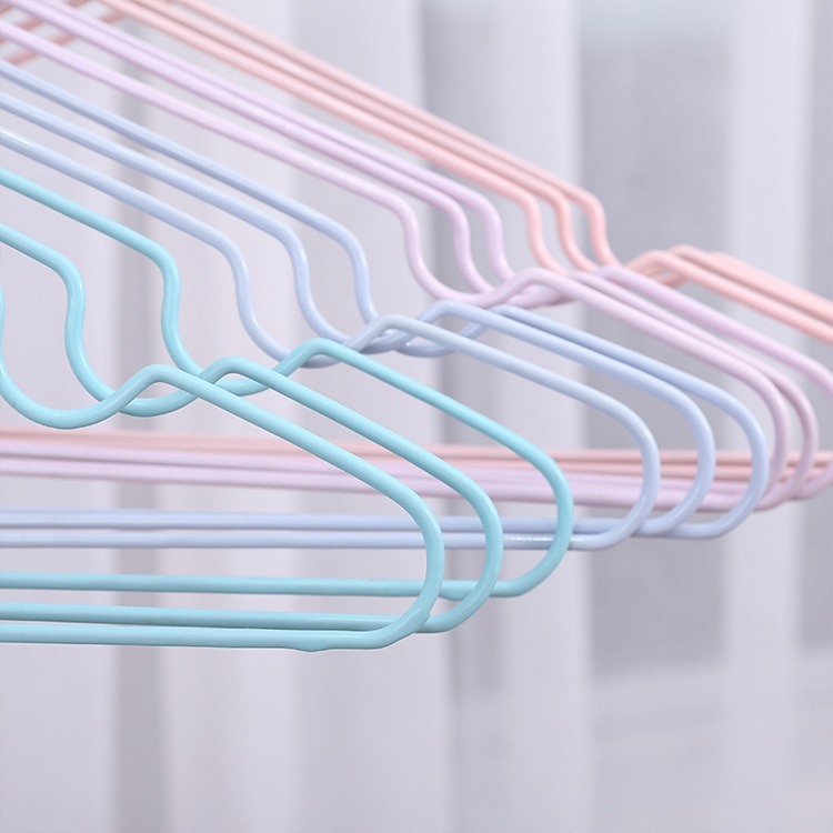 馬卡龍色系衣架 曬衣架 晾衣服 曬衣服 防滑衣架 北歐風衣架10入-細節圖4