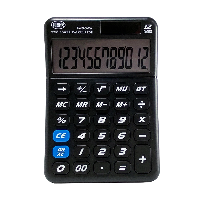 利百代12位元桌上型計算機 太陽能計算機 大按鍵 雙電源 計算機 會計 太陽能/電池並用 黑白兩色任選-細節圖7