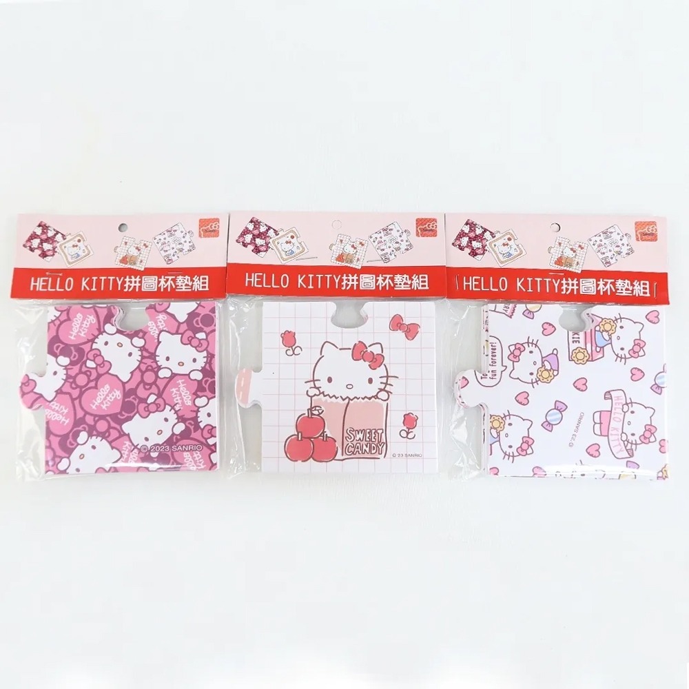 Hello Kitty KT 拼圖杯墊組 二款任選 送禮自用皆宜-細節圖4