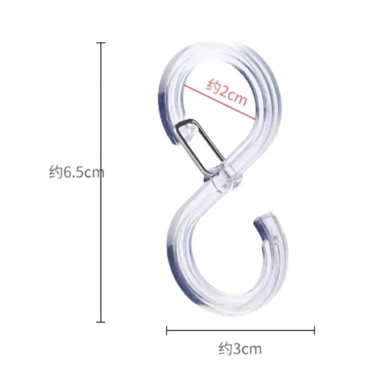 現貨！S掛鈎 s型掛勾 褲掛鉤 掛勾 收納掛勾 免釘掛勾 掛鈎 S掛勾 掛鉤 S勾 衣櫃塑膠掛勾 圓桿掛勾 卡位式BA-細節圖7