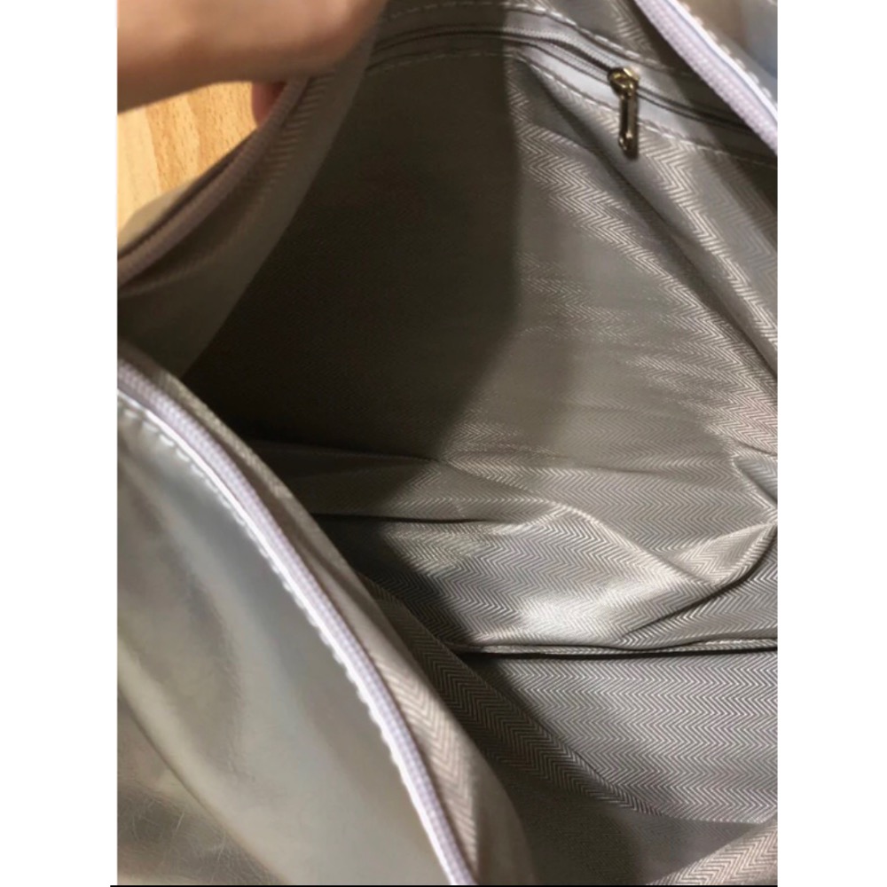 全新銀色2用包-細節圖2