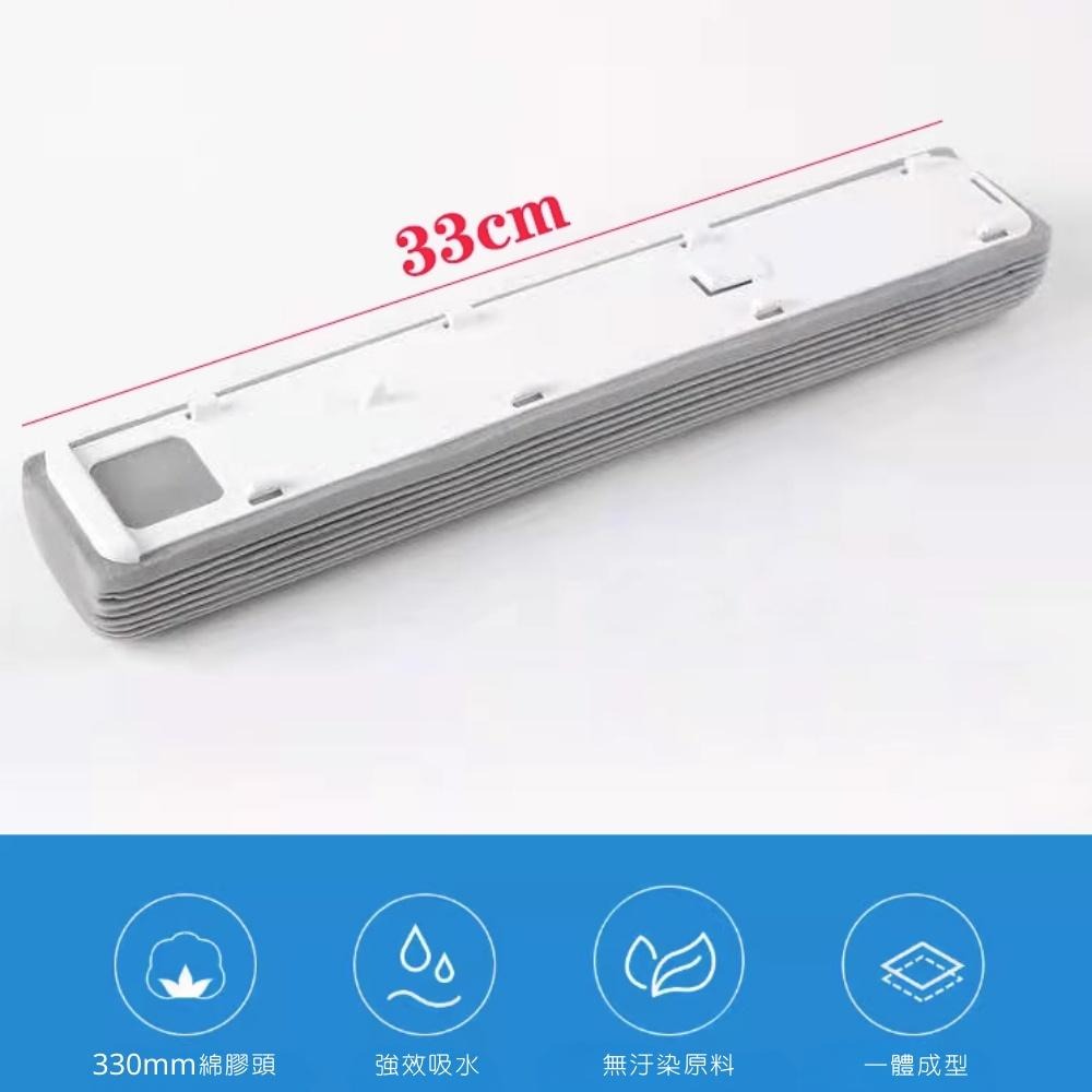 小米有品 藍小魚 180° 膠棉拖把 專用 膠棉頭 拖把膠棉頭 LXY-01-1 不含拖把主體 ⁂-細節圖3