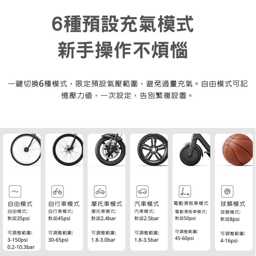 【現貨】米家充氣寶2 電動打氣機2  輪胎充氣 多種充氣模式 小巧便攜 動力強勁  數字胎壓檢測 可擕式充氣 輪胎打氣筒-細節圖6