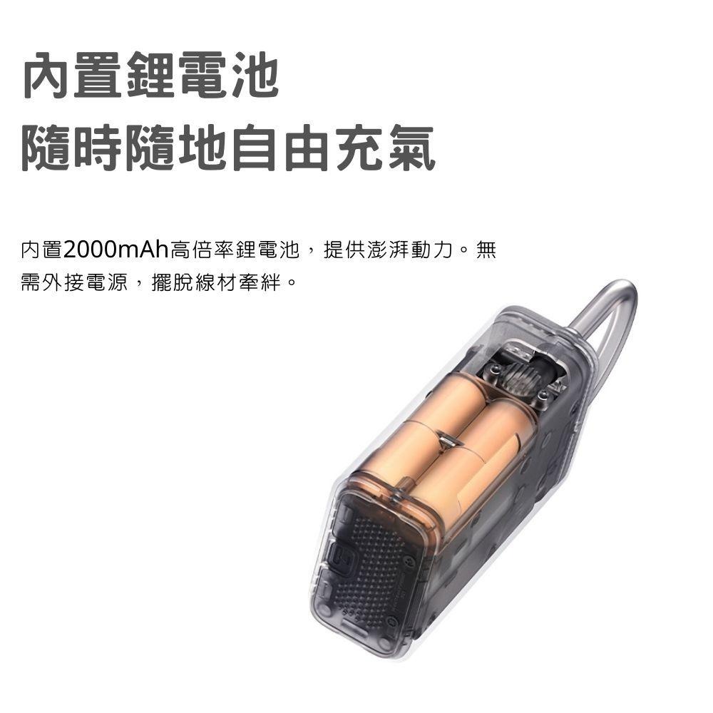 【現貨】米家充氣寶2 電動打氣機2  輪胎充氣 多種充氣模式 小巧便攜 動力強勁  數字胎壓檢測 可擕式充氣 輪胎打氣筒-細節圖7