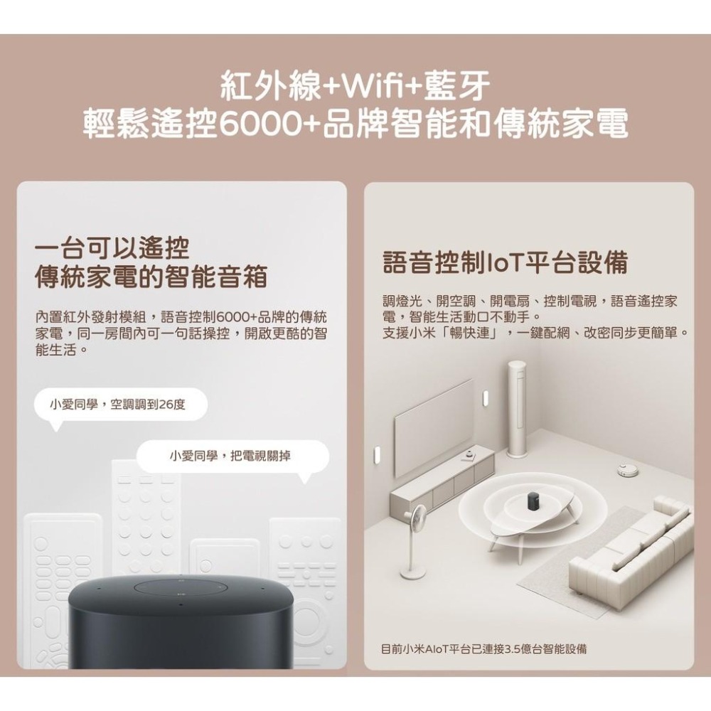 小愛音箱 Play 增強版 藍牙Mesh網關 LED時鐘顯示 全頻揚聲器-細節圖4