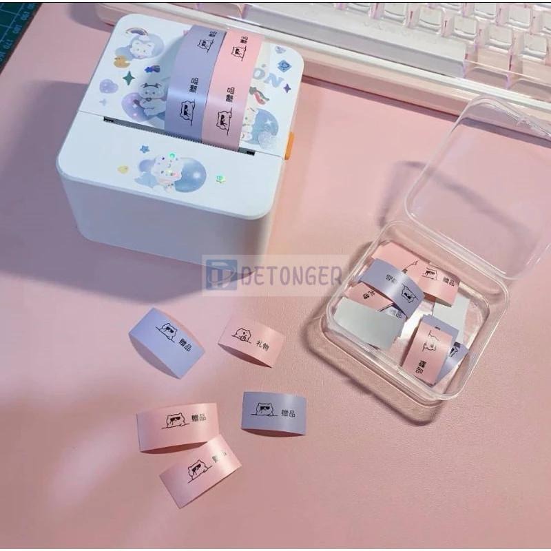 台灣總代理公司貨 德佟DETONGER  P1 可攜帶式無墨打印機  迷你印標機  熱感應標籤-細節圖3