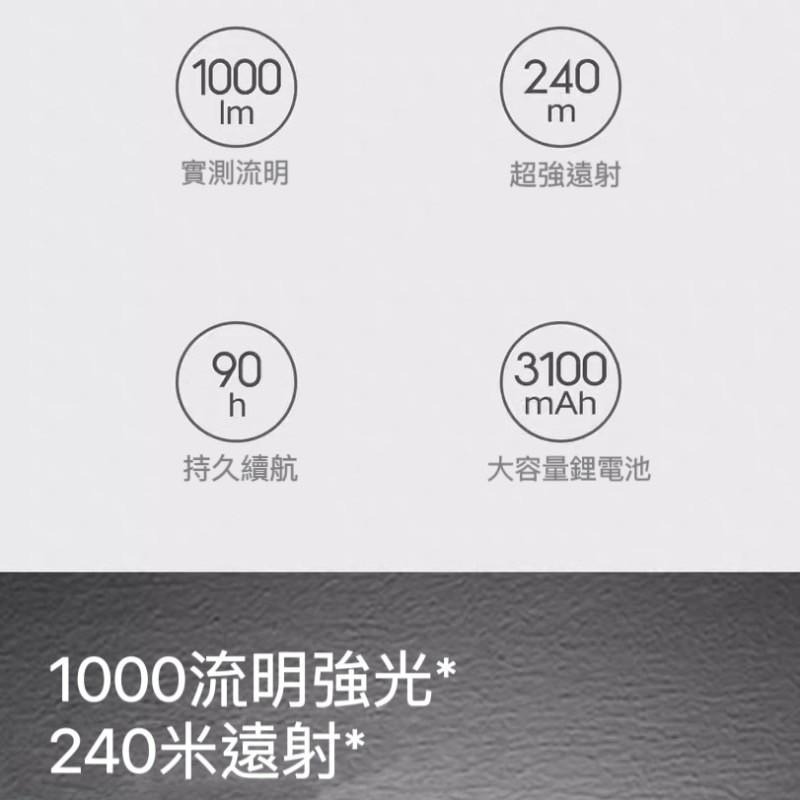 Xiaomi 米家多功能手電筒  大容量  流明主燈  側燈 現貨 破窗器-細節圖8