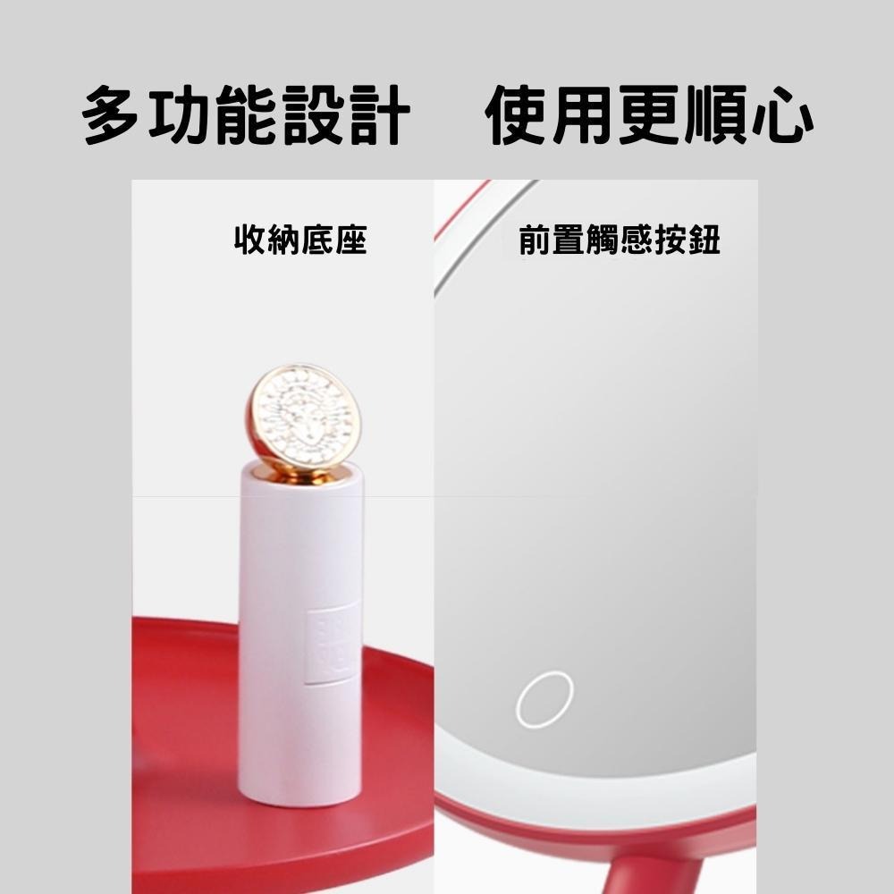 <台灣現貨>DOCO 日光小白鏡 LED 化妝鏡 美妝鏡 化妝鏡 日光鏡-細節圖8