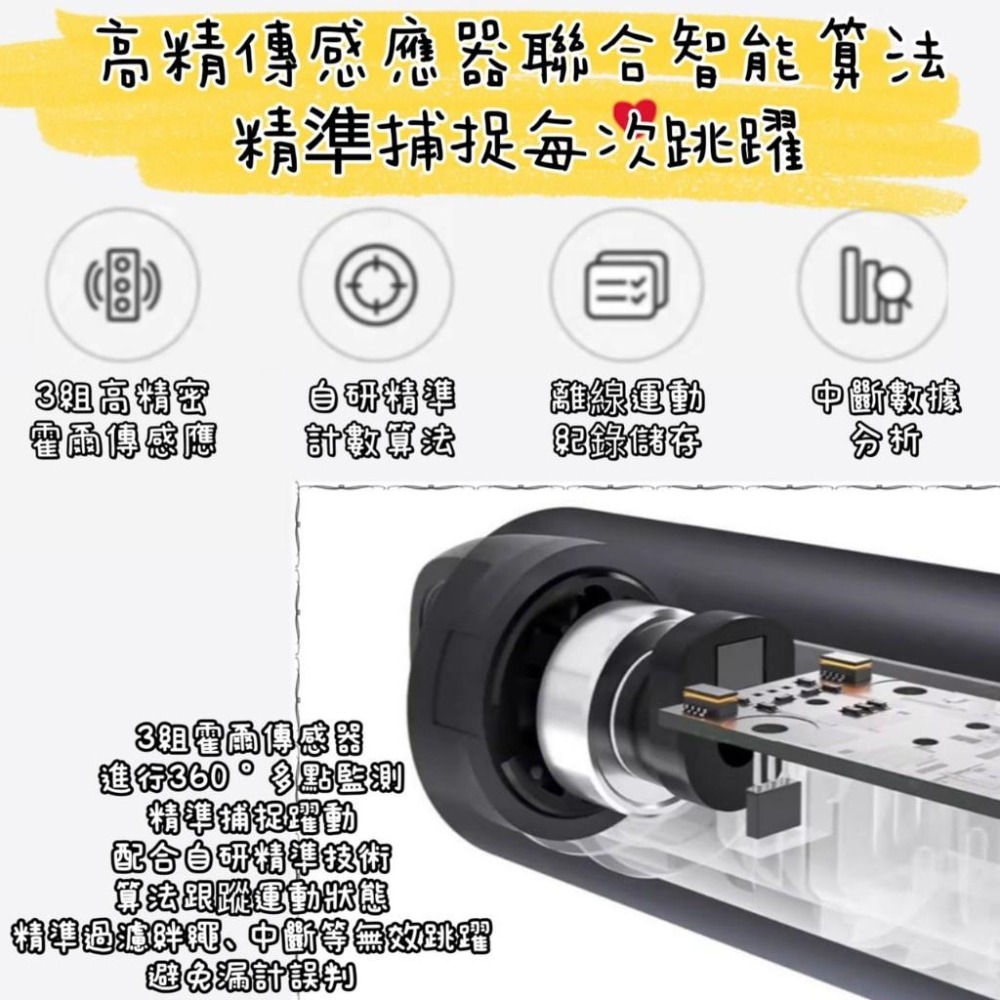 小米 米家智能跳繩 運動跳繩(跳繩 電子跳繩 健身跳繩 計數跳繩 無繩跳繩 負重跳繩) 小米跳繩 小米智慧跳繩-細節圖9