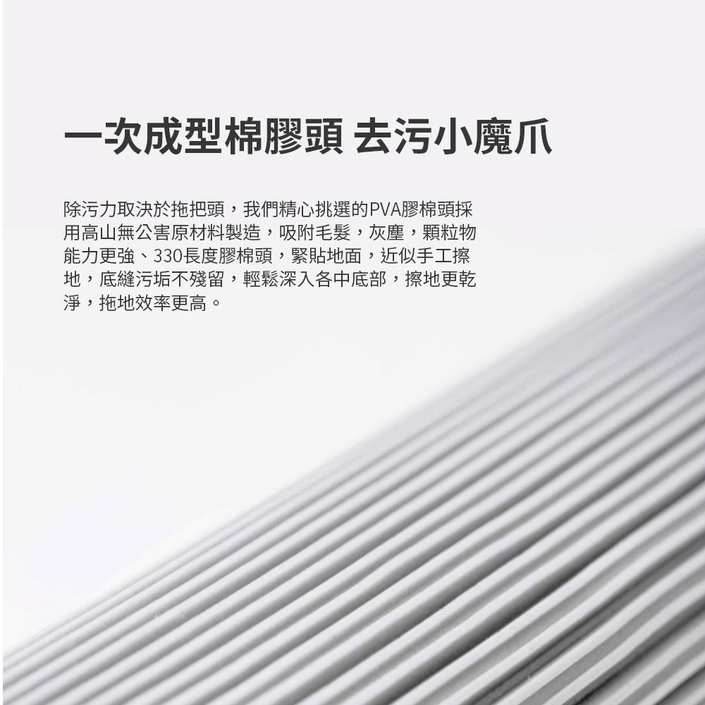 小米有品 藍小魚 180° 膠棉拖把 自由轉向 吸水海綿拖把 懶人拖把 吸水拖把 多角度拖把 免手洗拖把 拖把 收納 ♠-細節圖8