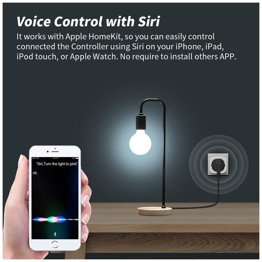 HomeKit美規智能插頭電量統計版 WiFi插座 Siri語音  APP遠程控制 定時開關 小愛同學-細節圖3