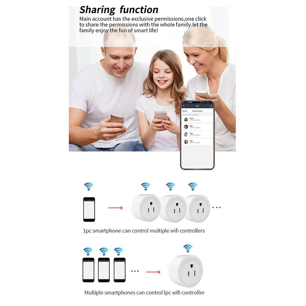 HomeKit美規智能插頭電量統計版 WiFi插座 Siri語音  APP遠程控制 定時開關 小愛同學-細節圖8