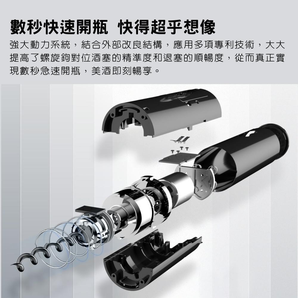 【台灣現貨出貨】圓樂 黑武士電動紅酒開瓶器 底座式升級版套裝 紅酒開瓶器 電動開瓶器-細節圖5