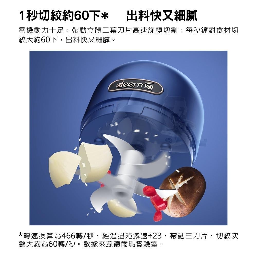 德爾瑪 無線電動攪蒜器 JS200 長續航 攪蒜器 絞肉機 切菜機 攪拌機 食物料理機 電動攪拌器 嬰兒副食品-細節圖2