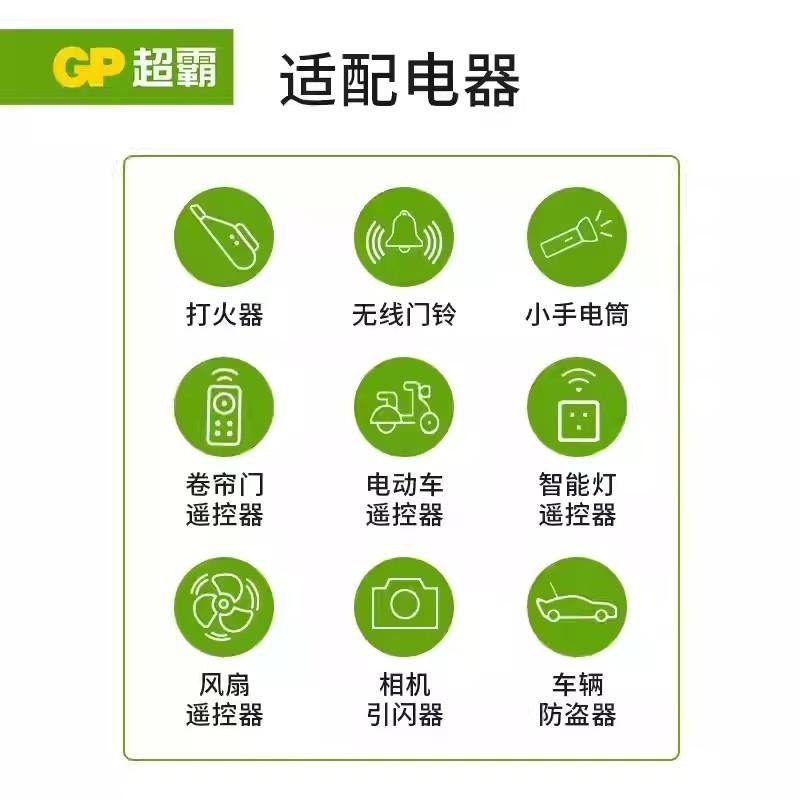 【GP超霸】23A / 27A 12V 高伏特電池｜遙控器電池｜鐵捲門 汽車遙控器 防盜器電池-細節圖6