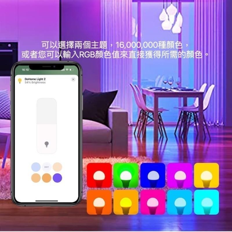 【電子發票】E27  彩色燈泡 支援Apple Homekit 智能燈泡  遠端控制 WIFI 2.4G 語音控制-細節圖4