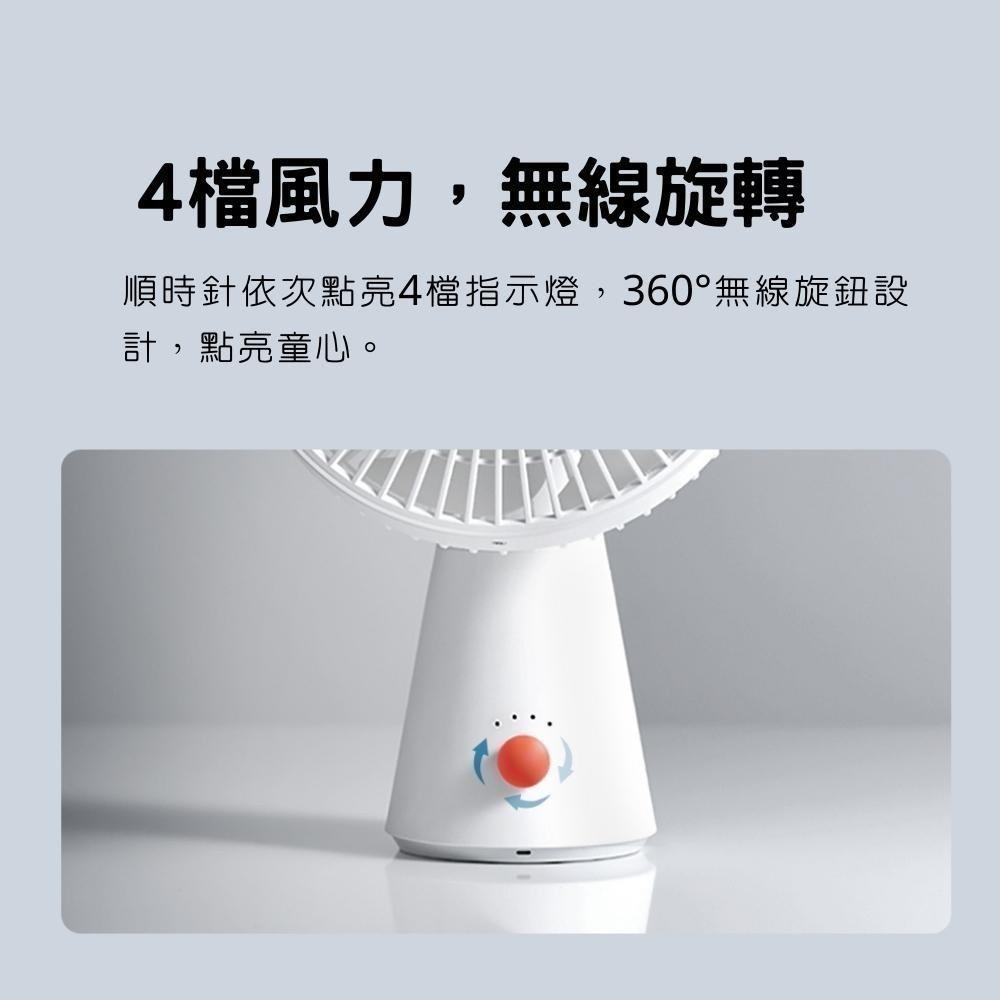 【現貨】米家 桌面移動風扇 迷你無線風扇 電風扇 xiaomi 手持桌面二合一風扇 DC風扇-細節圖5