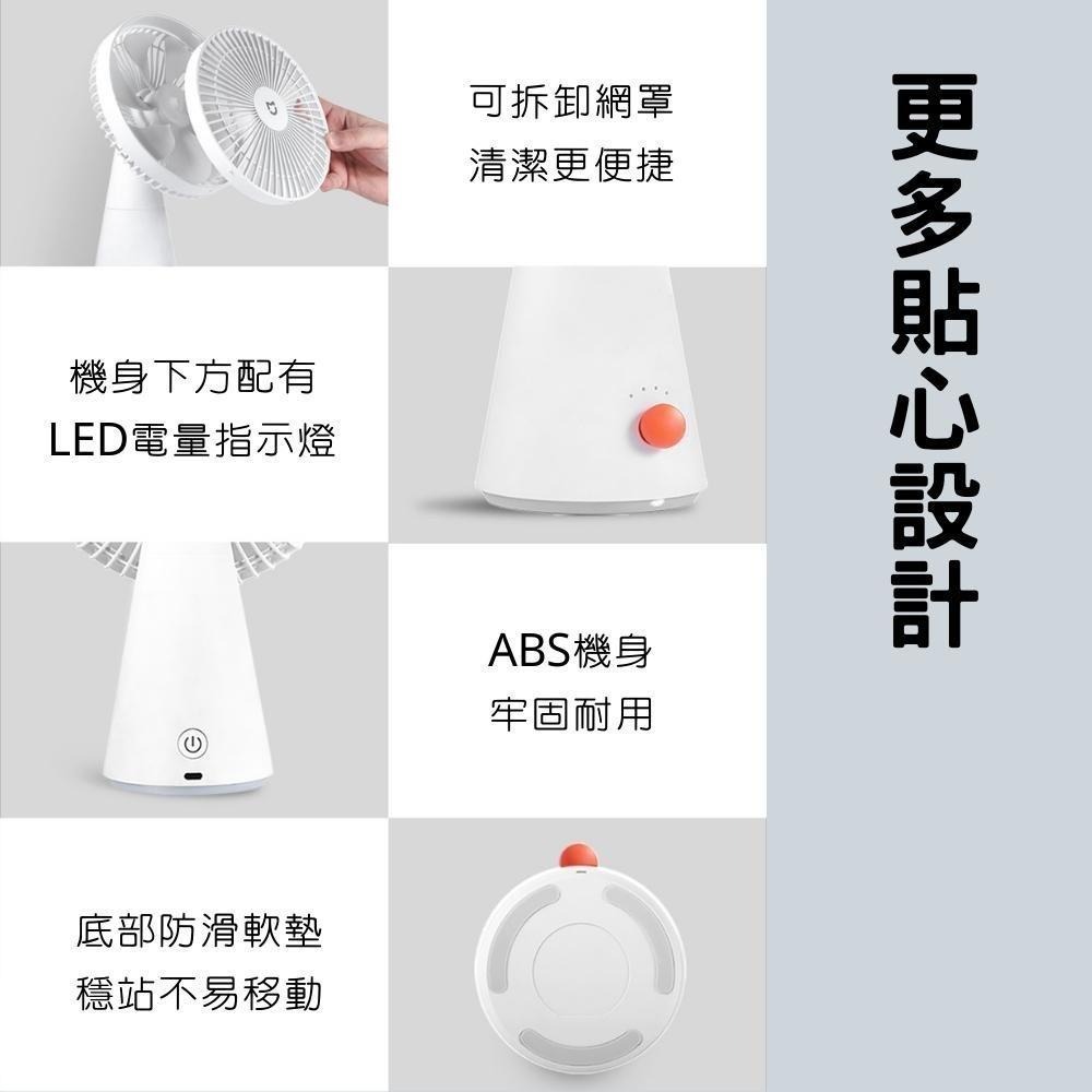 【現貨】米家 桌面移動風扇 迷你無線風扇 電風扇 xiaomi 手持桌面二合一風扇 DC風扇-細節圖8