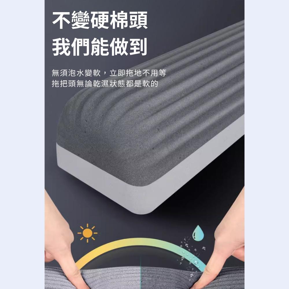 小米有品 藍小魚 不發硬四面擠水 吸水海綿 專用 海棉頭 PU03AB 不含拖把主體-細節圖3