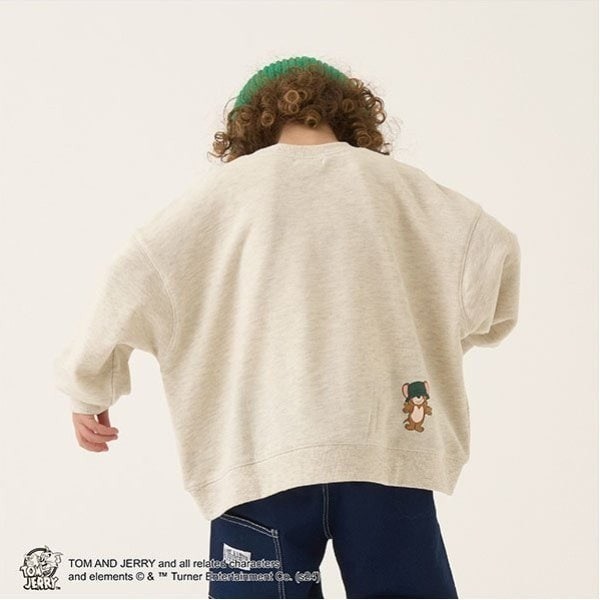 現貨＃預購＃日本品牌｜🧢TOM AND JERRY🧢湯姆貓與傑利鼠寬鬆棉衫｜#日本#童裝#大學Ｔ#學校#運動衫-細節圖10