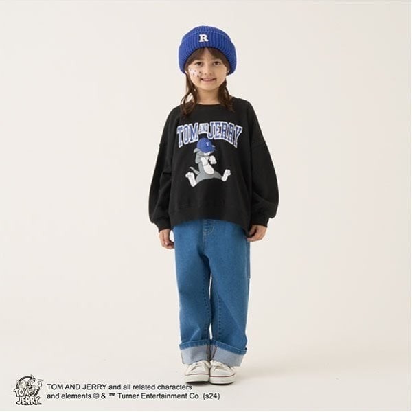 現貨＃預購＃日本品牌｜🧢TOM AND JERRY🧢湯姆貓與傑利鼠寬鬆棉衫｜#日本#童裝#大學Ｔ#學校#運動衫-細節圖11
