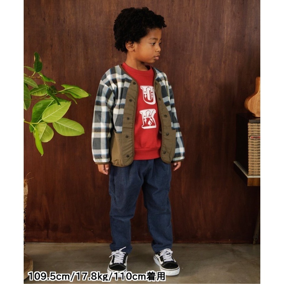 現貨深灰100 日本#F.O.｜保暖棉絨開襟衫 ｜#F.O.日本品牌 小童 中童 大童-細節圖8