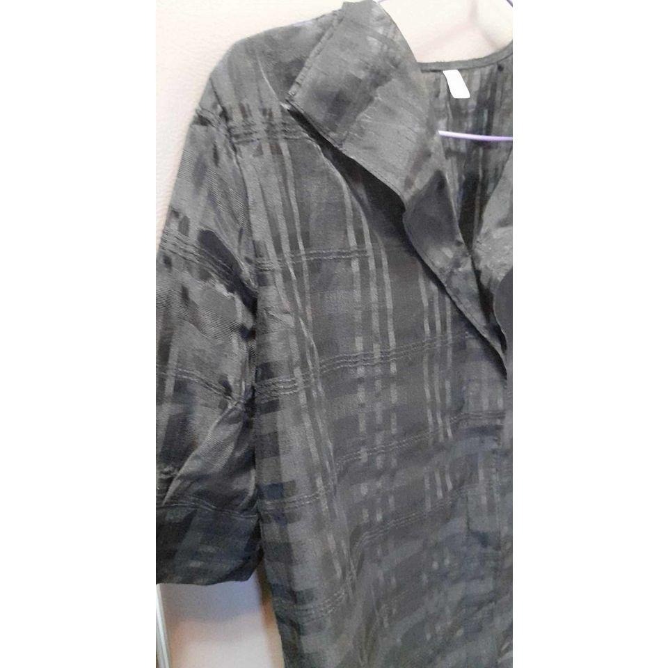 A79  專櫃上衣 外搭 透視感-細節圖3