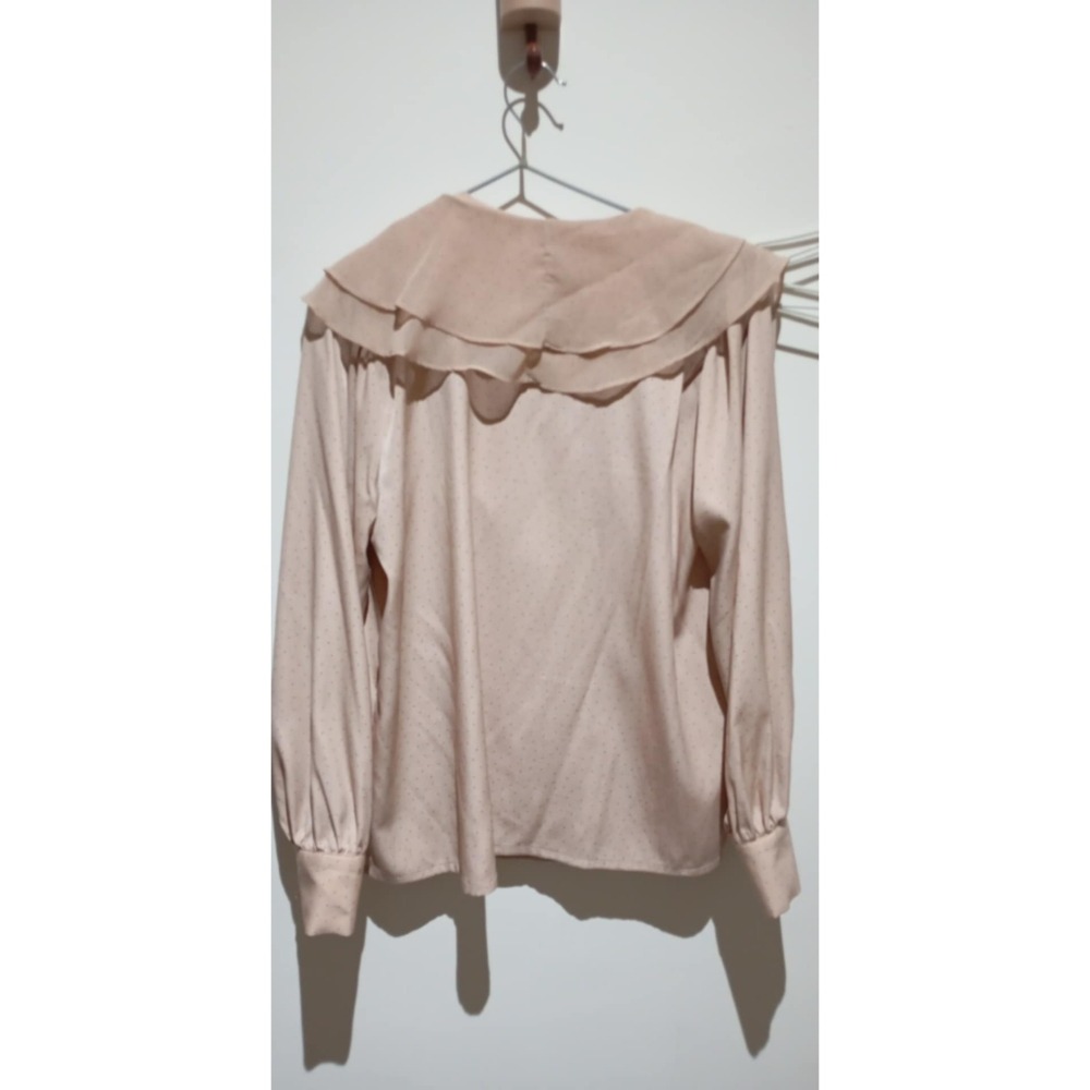 A234 韓版荷葉領上衣-細節圖2