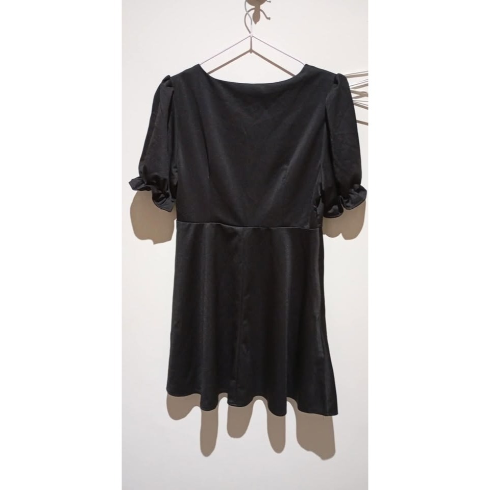 A246 黑色短洋裝-細節圖2