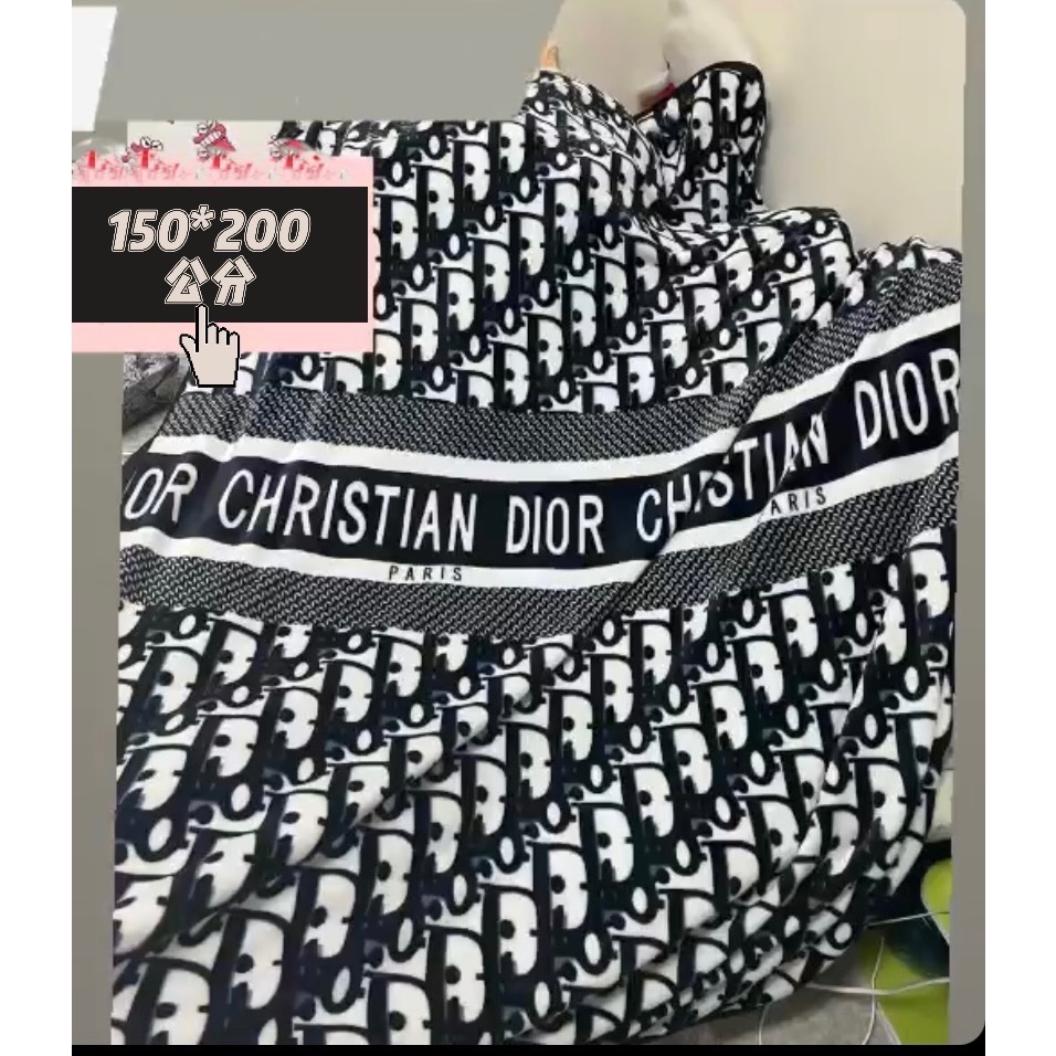 迪奧毛毯現貨（附禮盒-細節圖4