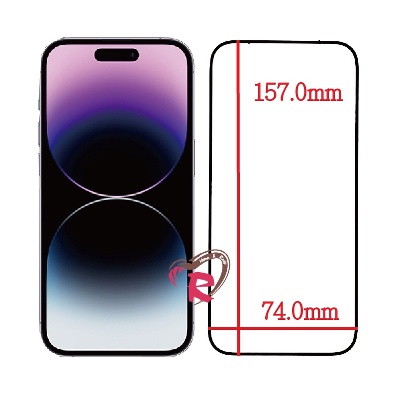 Apple- iphone 14 pro Max i14proMax 抗藍光 聽筒防塵 防靜電 滿版  鋼化玻璃膜-細節圖2