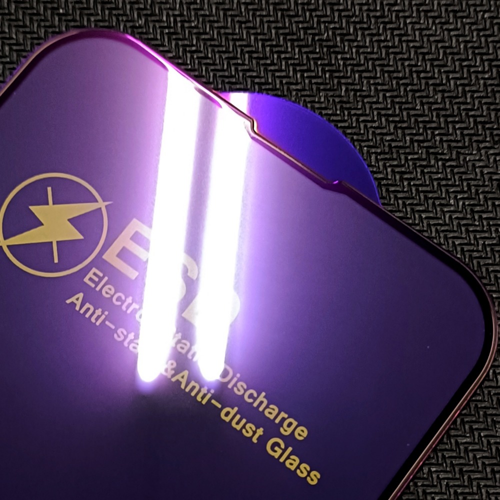 Apple iphone 14 13 13pro iphone14  抗藍光 抗UV 防靜電 滿版 鋼化玻璃膜-細節圖6