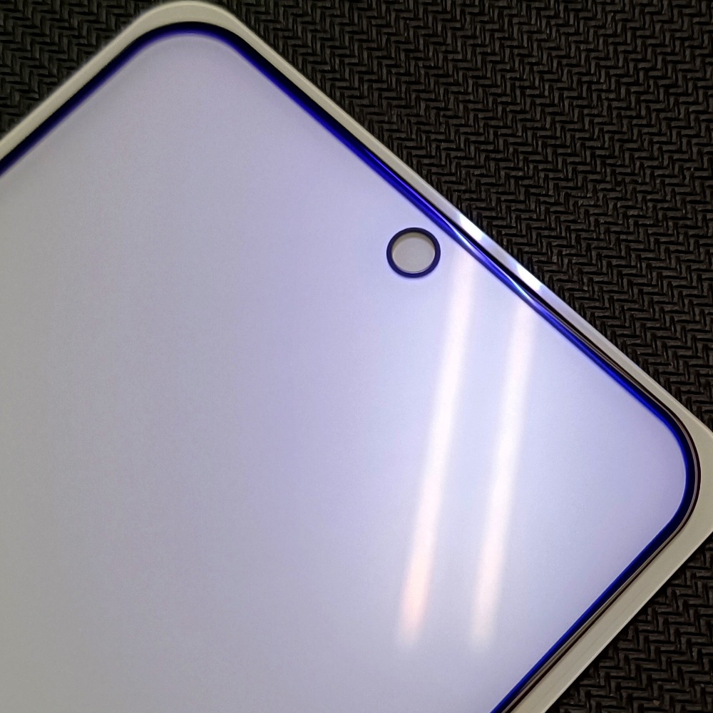 Samsung-三星 Galaxy a54 A54 保護貼 霧面抗眩光 光學抗藍光 紫光 全屏 滿版 9h鋼化玻璃膜-細節圖3