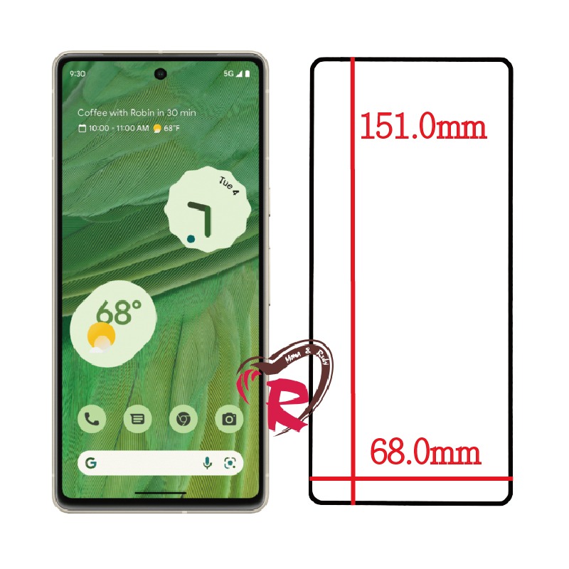 Google-Google Pixel 7 Pixel7 保護貼 霧面抗眩光 光學抗紫光 全屏  滿版9h鋼化玻璃膜-細節圖2