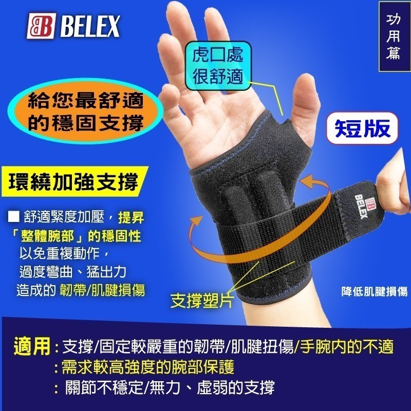醫療護腕 電腦手 滑鼠手 護腕 支撐條 硬式托板 固定手腕 【BELEX】手托板 拆除石膏 術後固定 固定片 #268-細節圖7