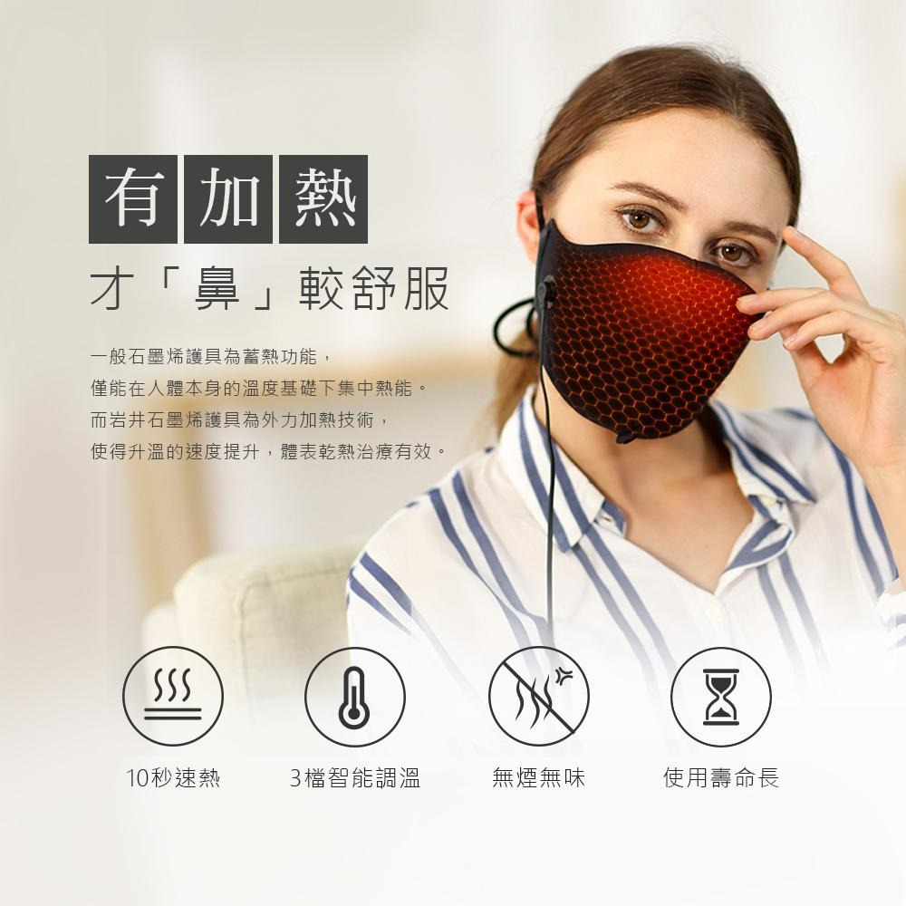 【岩井IWAI】GM10醫療級石墨烯 熱墊式鼻罩 官方原廠直送-細節圖5
