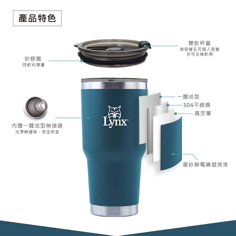 【大倉代領股東紀念品】Lynx真空環保隨行杯900ml-細節圖2