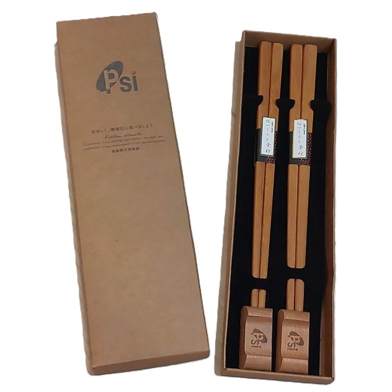 高級原木筷架組-細節圖2