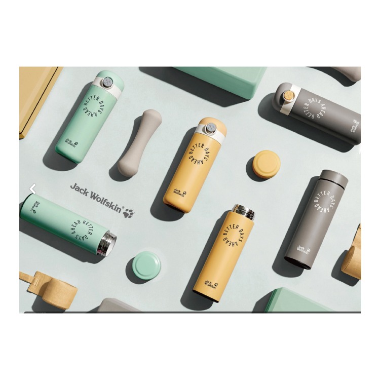 Jack Wolfskin 飛狼FIT形動內陶瓷塗層保溫杯+彈跳瓶二入組禮盒-細節圖4