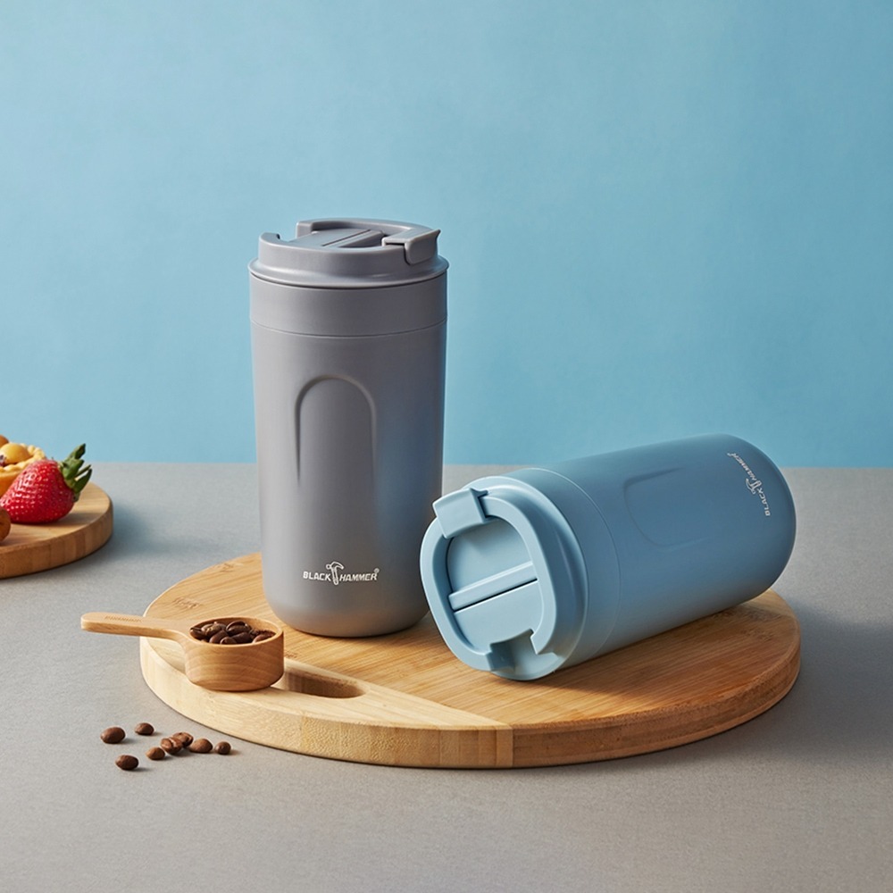 BLACK HAMMER 雙層隔熱咖啡隨行杯  8.3 x 5.5 x 18cm-細節圖4