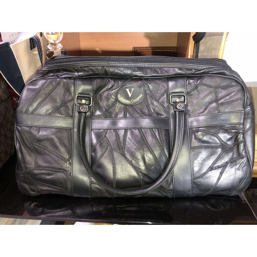 旅行真皮旅行袋-細節圖2