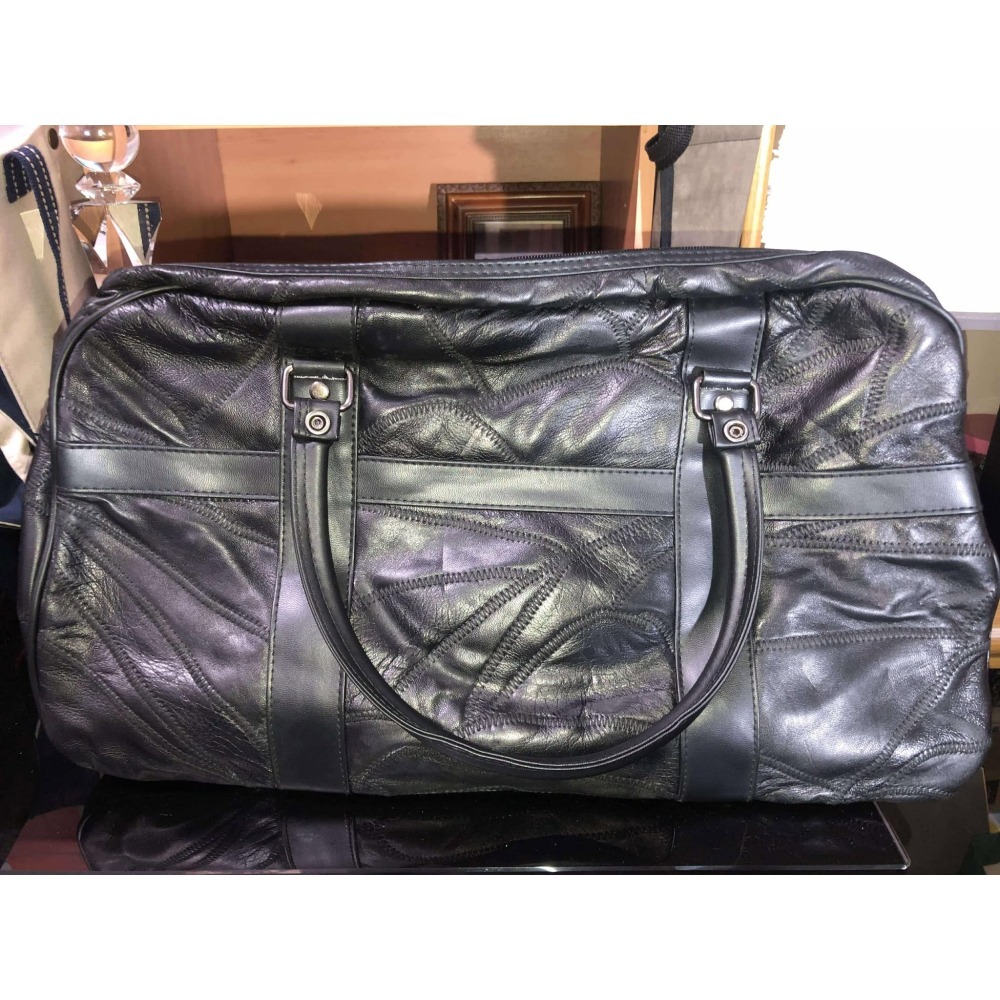 旅行真皮旅行袋-細節圖7