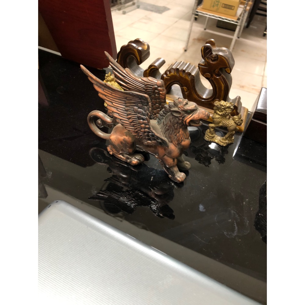 銅製 飛天獅-細節圖2