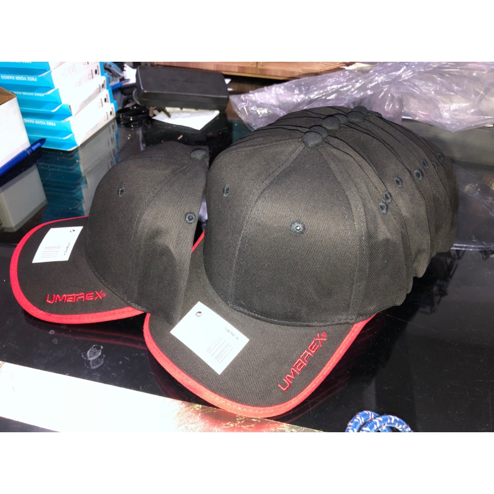 Umarex 黑色紅邊鴨舌帽棒球帽-細節圖3