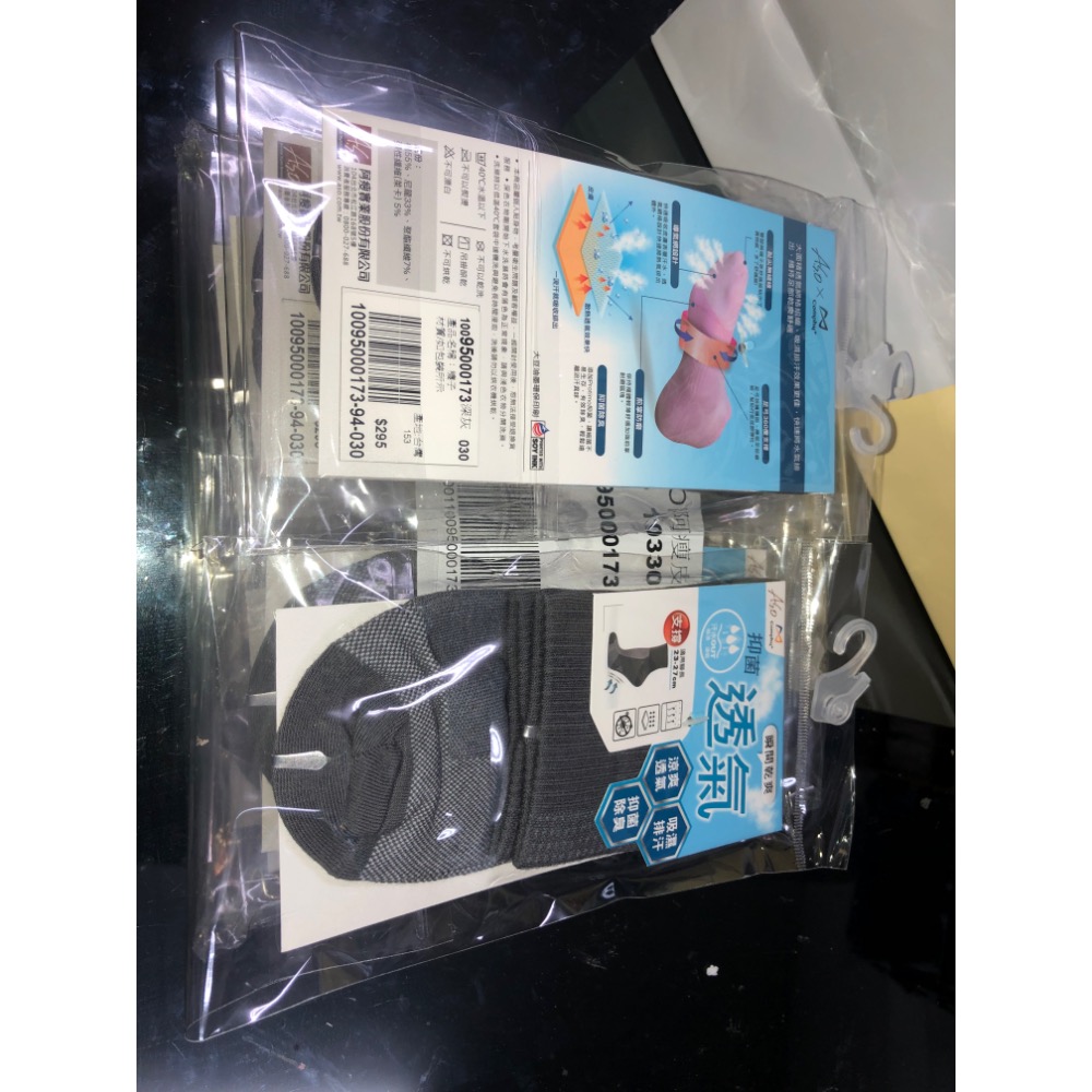 阿瘦抑菌透氣涼爽瞬乾支撐襪 九雙一起售-細節圖2