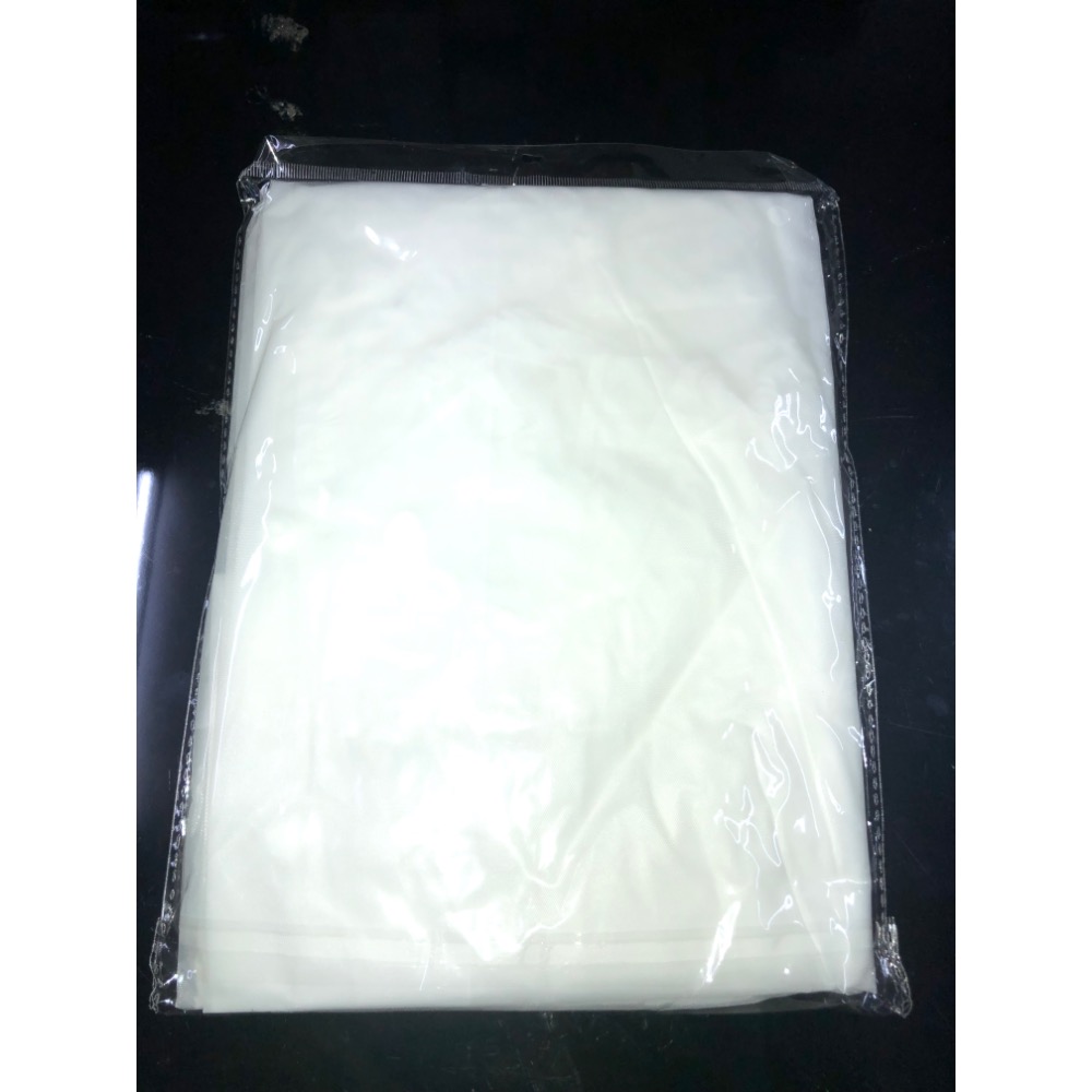 質感白色透明雨衣-細節圖2