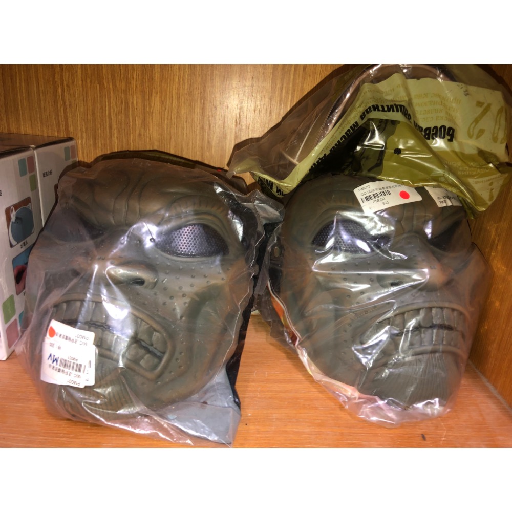 叢林綠 惡人軍團幽靈面具面罩 恐怖嚇人面具 惡人面具 生存遊戲 叢林漆彈 萬聖節活動-細節圖4