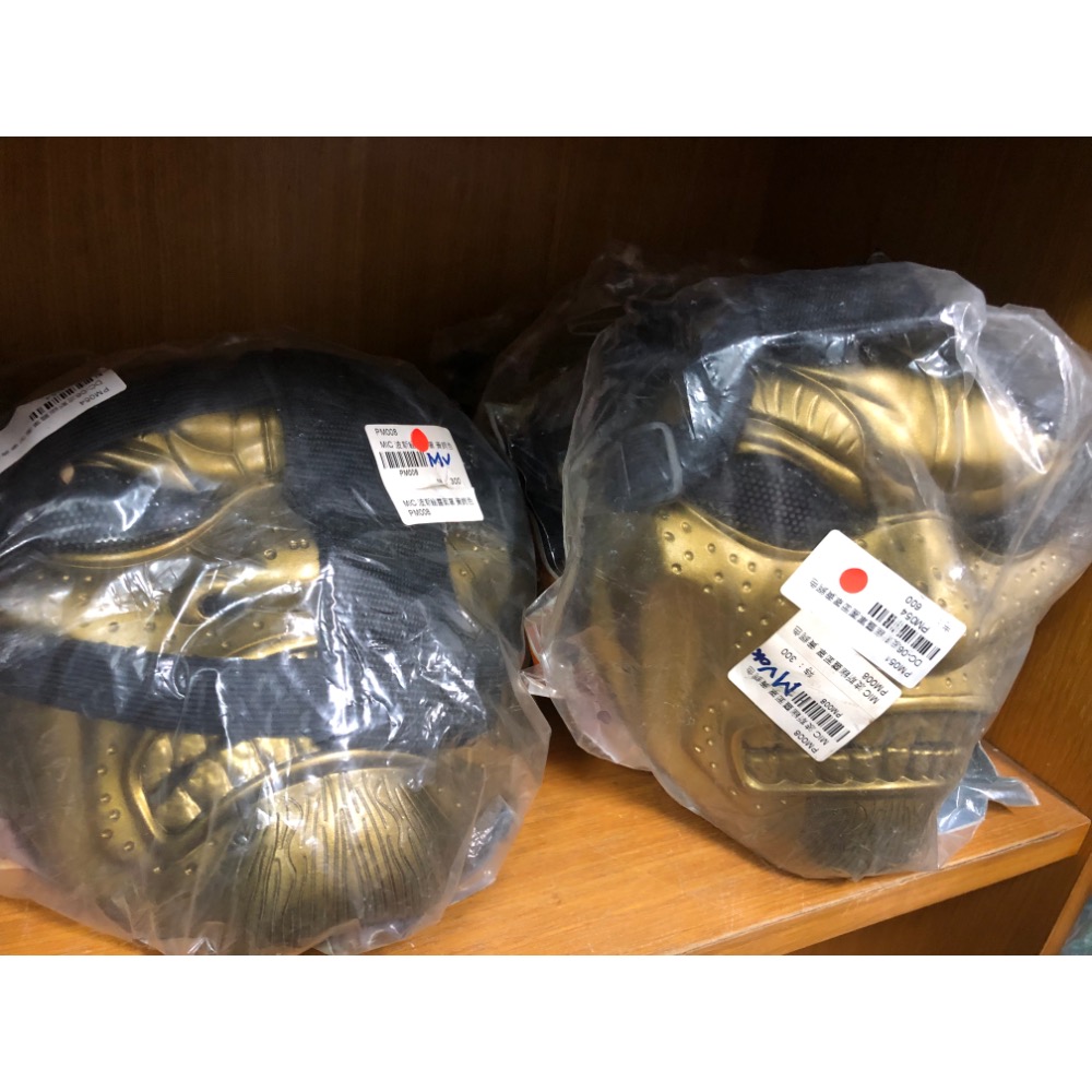 金色 叢林惡人軍團幽靈面具面罩 恐怖嚇人面具 惡人面具 生存遊戲 叢林漆彈 萬聖節活動-細節圖2