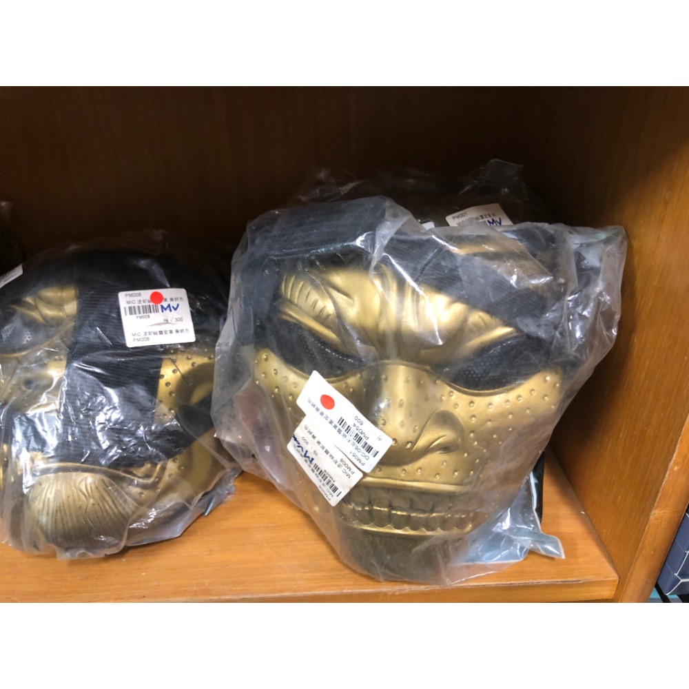 金色 叢林惡人軍團幽靈面具面罩 恐怖嚇人面具 惡人面具 生存遊戲 叢林漆彈 萬聖節活動-細節圖3