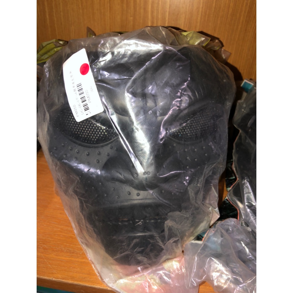 黑色 叢林惡人軍團幽靈面具面罩 恐怖嚇人面具 惡人面具 生存遊戲 叢林漆彈 萬聖節活動-細節圖4